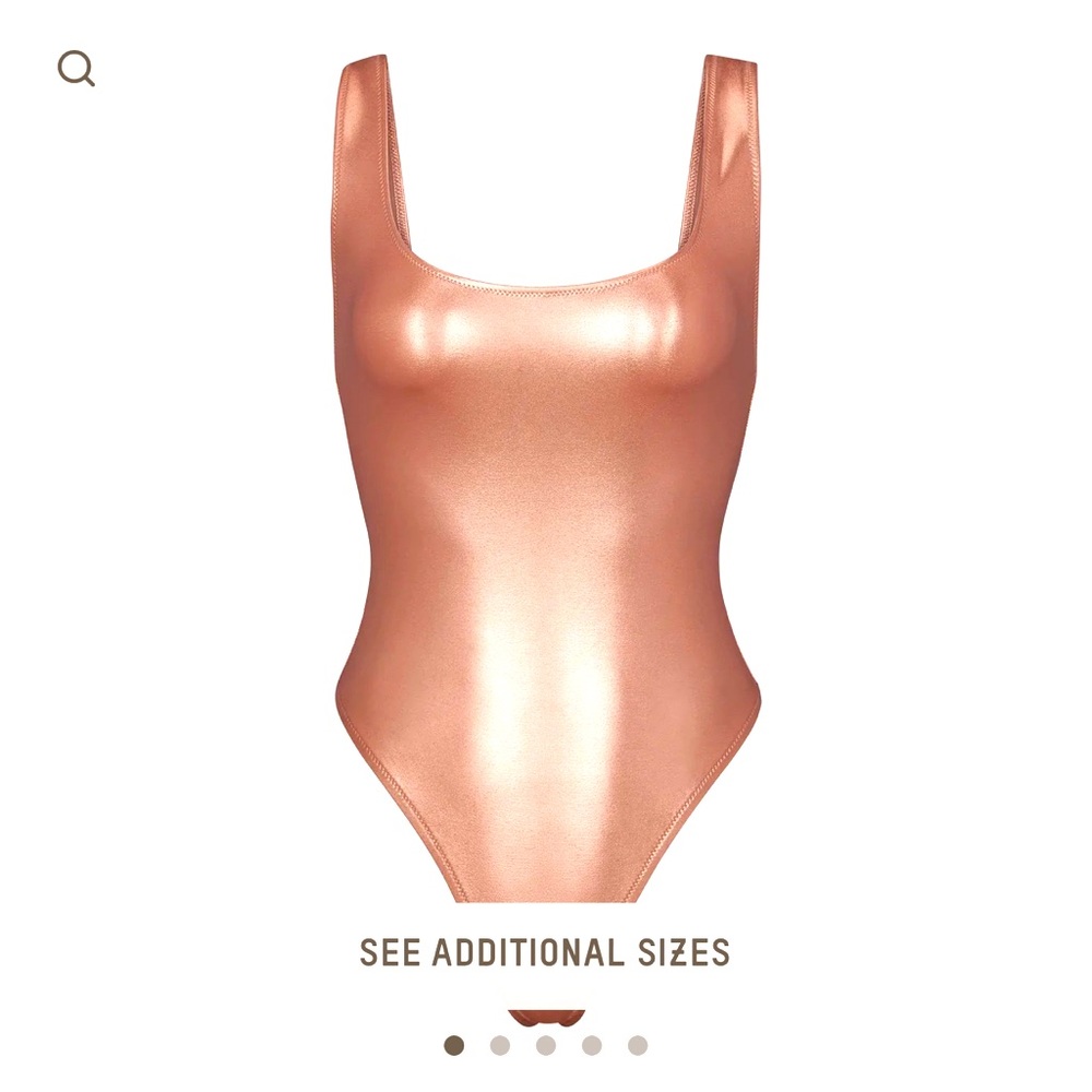METALLIC SWIM HIGH CUT ONE PIECE